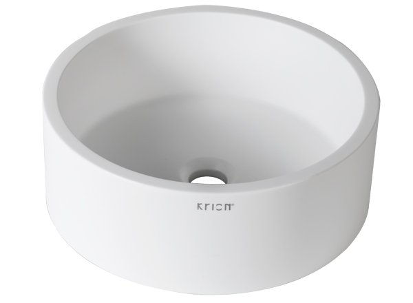  Solid Surface Wastafels 3-Way B210 - D40 cm On top